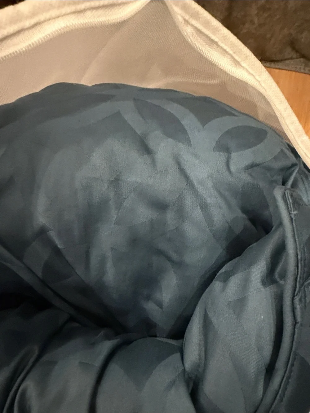 Cuddledown Sapphire Blue King Comforter Level 2 LN! Cotton w/ Synthetic Fill